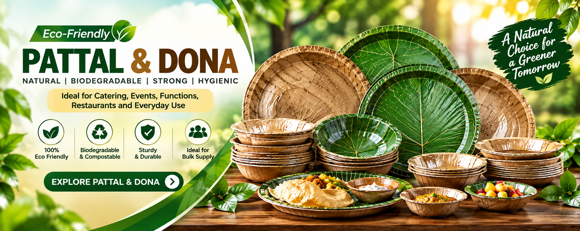 Tri Shakti Group Pattal and Dona products