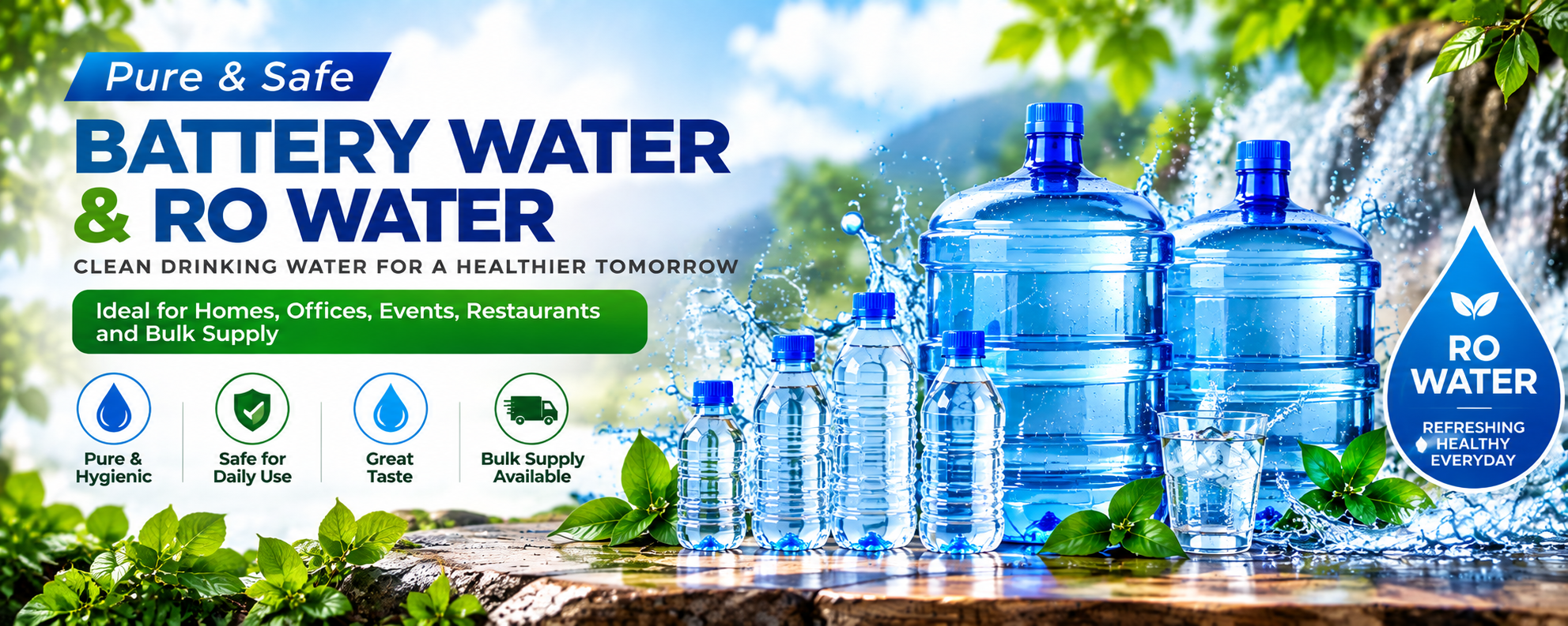 Tri Shakti Group Battery Water and RO Water products